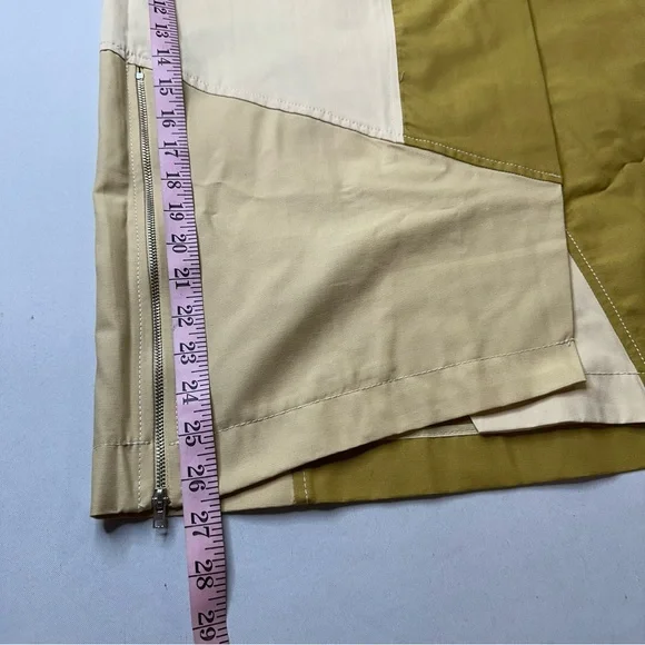 Zara Two-Tone Green and Cream Skirt Set - Picture 10 of 16